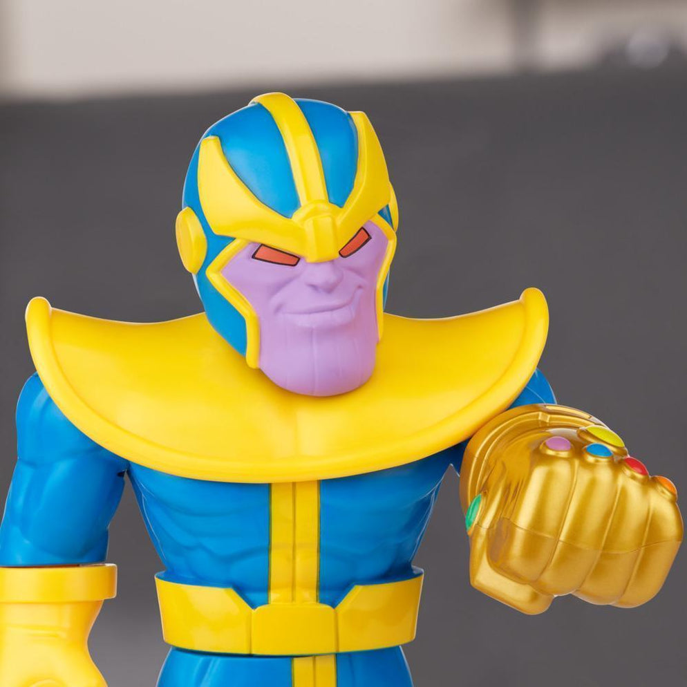 New Playskool Heroes Marvel Super Hero Adventures Mega Mighties 10-Inch 3 Pack, Thanos, Spider-Man, Hulk samstoy.in