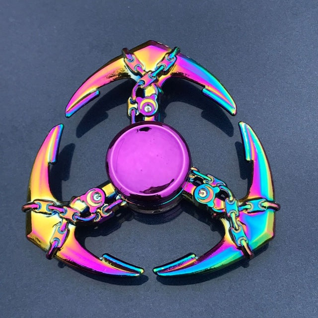 New Rainbow Metal Hand Spinner Focus Toy Ninja Fidget Spinner R188 Electroplate Hybrid Bearing Toys for Children Complementary Gifts - samstoy.in