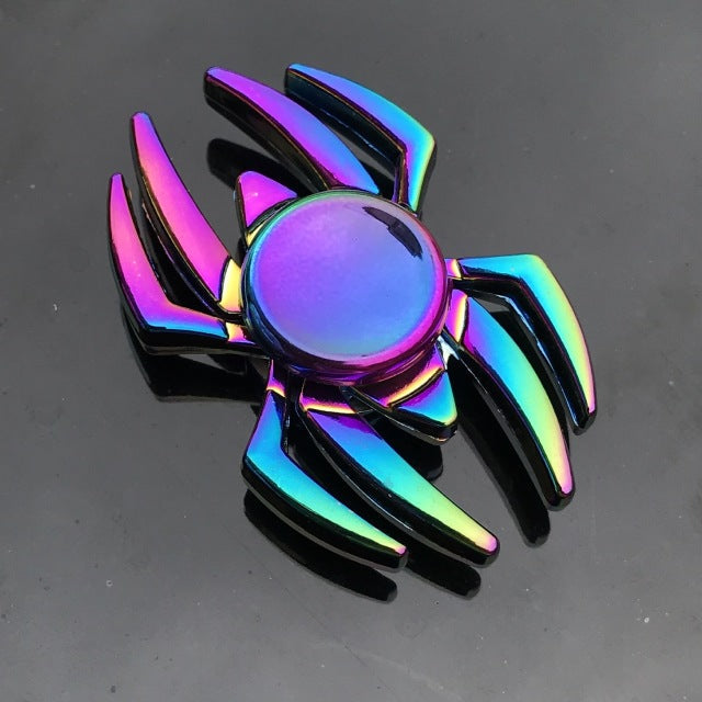 New Rainbow Metal Hand Spinner Focus Toy Ninja Fidget Spinner R188 Electroplate Hybrid Bearing Toys for Children Complementary Gifts - samstoy.in