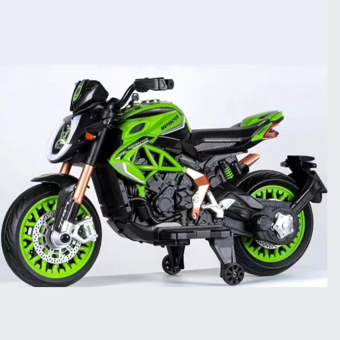 New kids 12V Battery Operated Ride On Bike For Kids, Hand Accelerator | Sams Toy World | Make in Ahmedabad samstoy.in