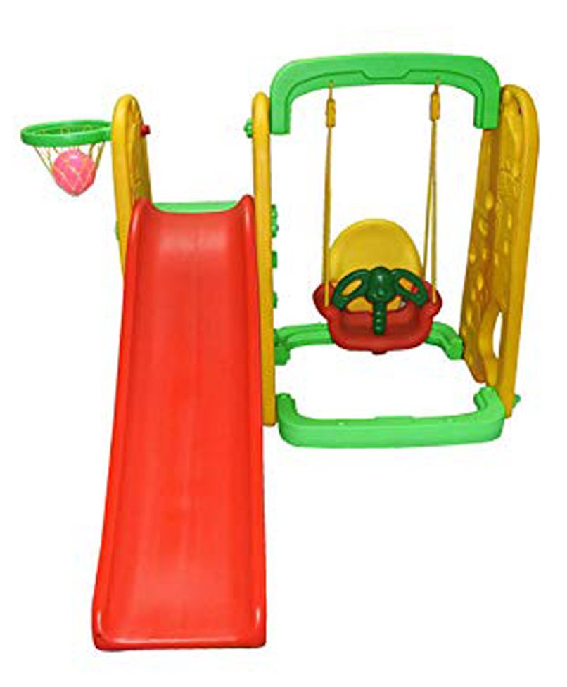 Buy Playgro Toys Elephant Slide With Swing, for kids unbreakable- PGS-215 - sams toy world shops in Ahmedabad - call on 9664998614 - best kids stores in Gujarat - Near me - discounted prices