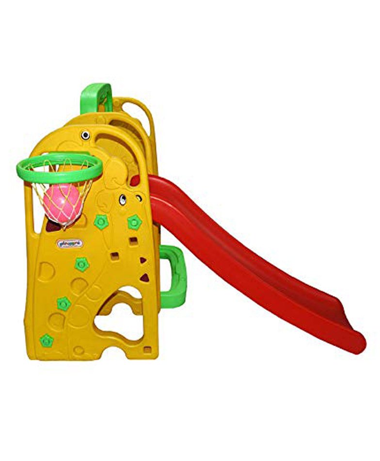 Buy Playgro Toys Elephant Slide With Swing, for kids unbreakable- PGS-215 - sams toy world shops in Ahmedabad - call on 9664998614 - best kids stores in Gujarat - Near me - discounted prices