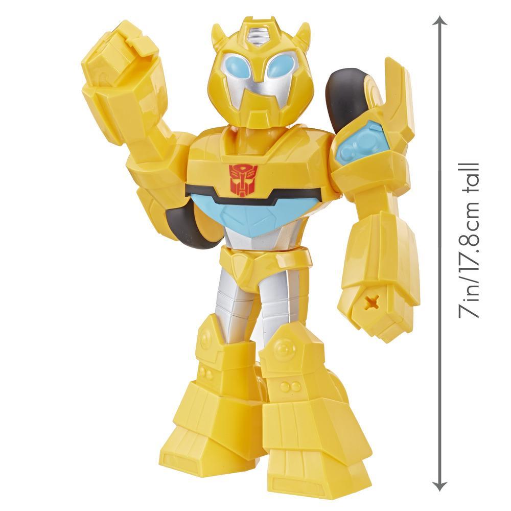 Playskool Heroes Transformers Rescue Bots Academy Mega Mighties Bumblebee Collectible 10-Inch Robot Action Figure, - samstoy.in