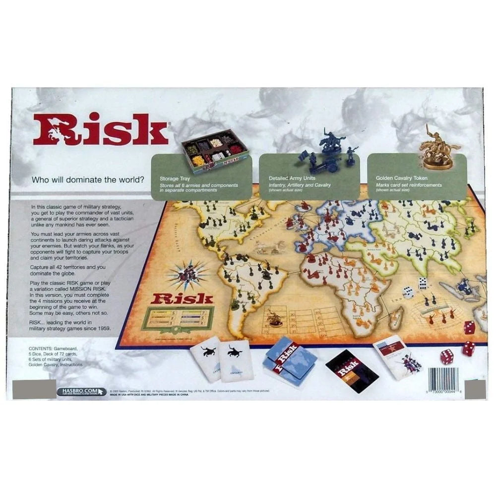 Risk Board Game: Conquer the World in Strategic Global Domination! (Ages 13+) Sam's Toys samstoy.in