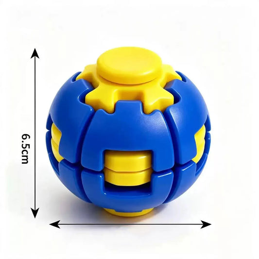 3D Printed Press-to-Spin Fidget BallOne Click Deform Fidget Spinner Ball, Smooth Rotating Stress Relief Sensory Toy