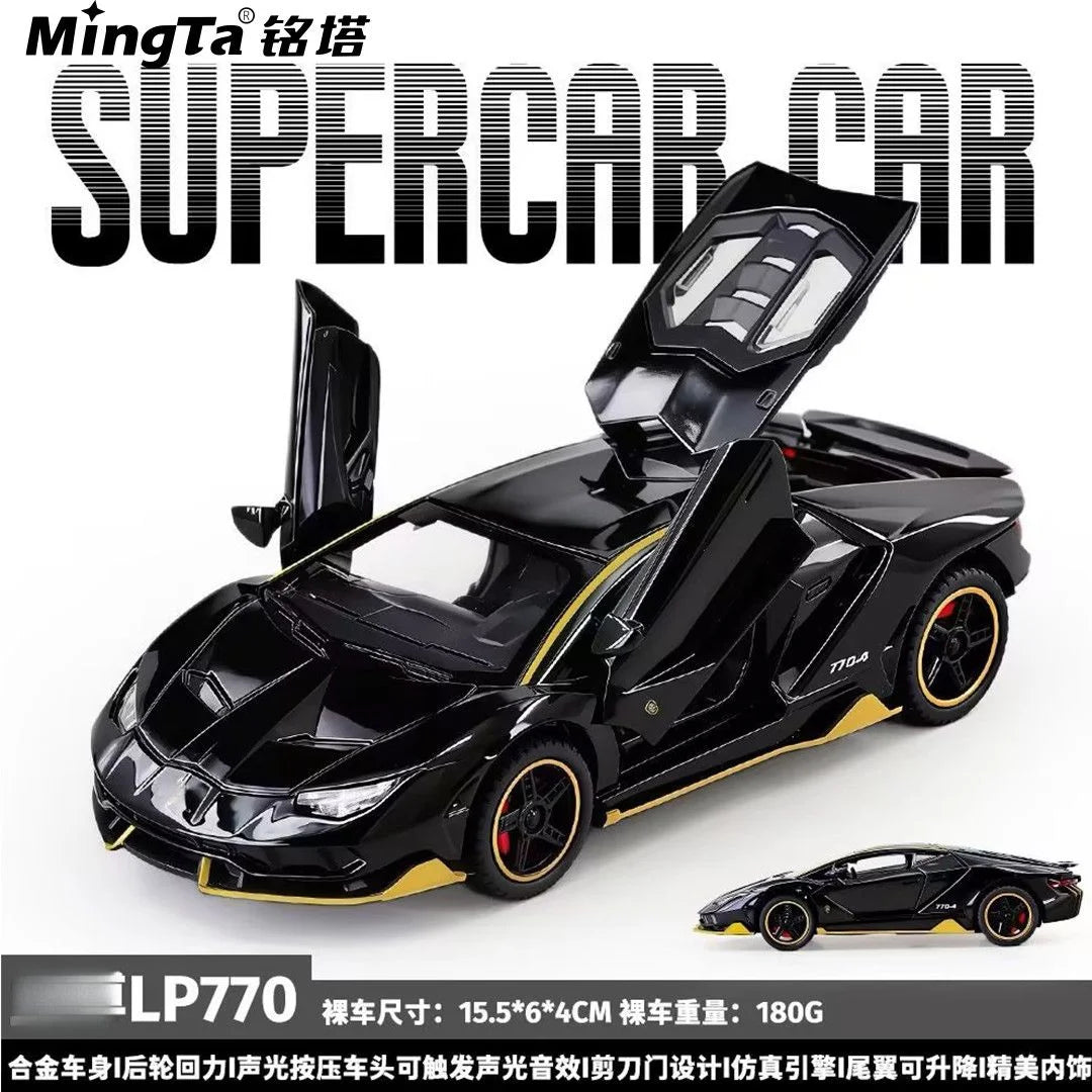 Sam's Toy World Limited Edition 1:32 Simulation Top Sports Car BM M4 Alloy Model Car with Sound and Light Boys' Toy Gift Collectibles