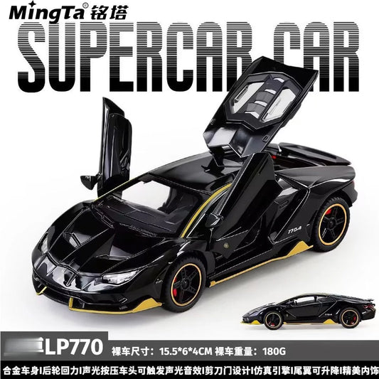 Sam's Toy World Limited Edition 1:32 Simulation Top Sports Car BM M4 Alloy Model Car with Sound and Light Boys' Toy Gift Collectibles