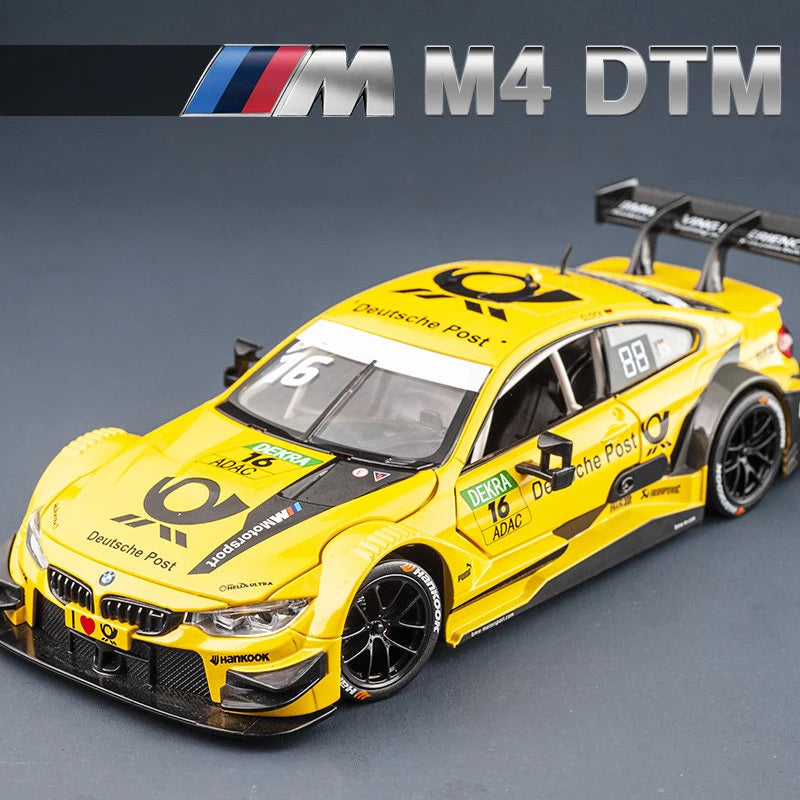 Sam's Toy World 1:24 BMW M4 GT3 AUDI R8 LMS WASA Joint Edition Alloy Sports Car Model Diecasts Metal Racing Car Model Sound Light kids Toys Gift