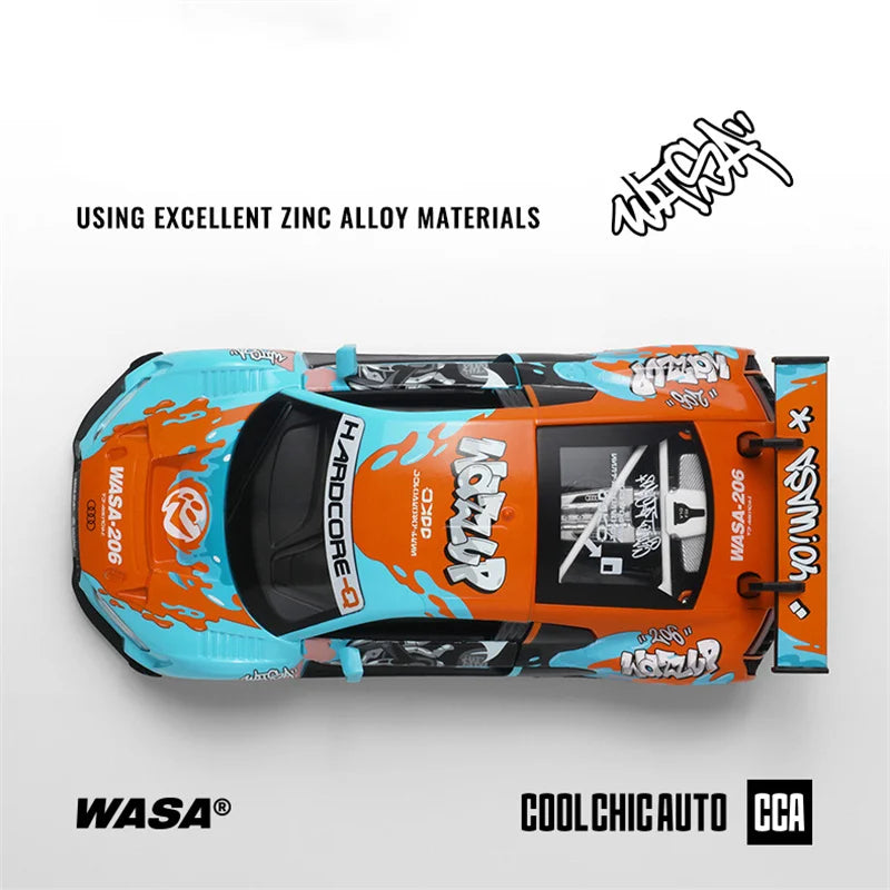 Sam's Toy World 1:24 BMW M4 GT3 AUDI R8 LMS WASA Joint Edition Alloy Sports Car Model Diecasts Metal Racing Car Model Sound Light kids Toys Gift