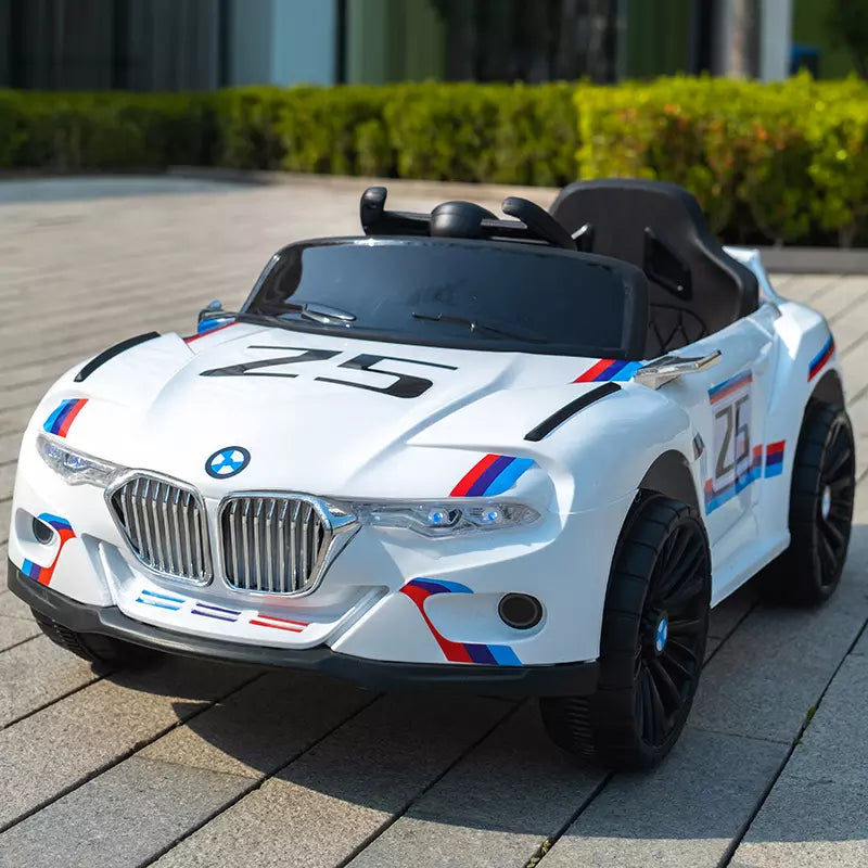 Sams Toy World BMW grill Z5 model | electric battery car for kids drawing | child (white) - samstoy.in