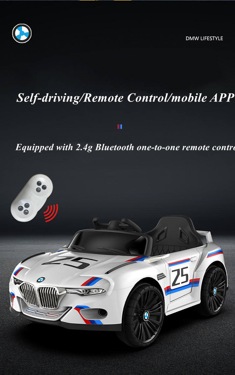 Sams Toy World BMW grill Z5 model | electric battery car for kids drawing | child (white) - samstoy.in