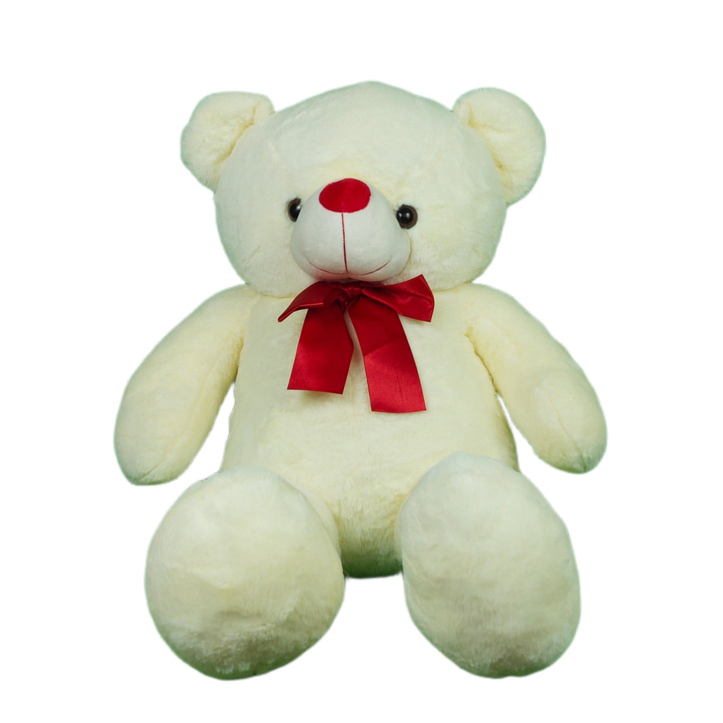 Sams Toy World Teddy Bear Plush Soft Toy For Ages 3 Years And Up - white, Brown, 95cm - samstoy.in - shop in Ahmedabad, Gujarat