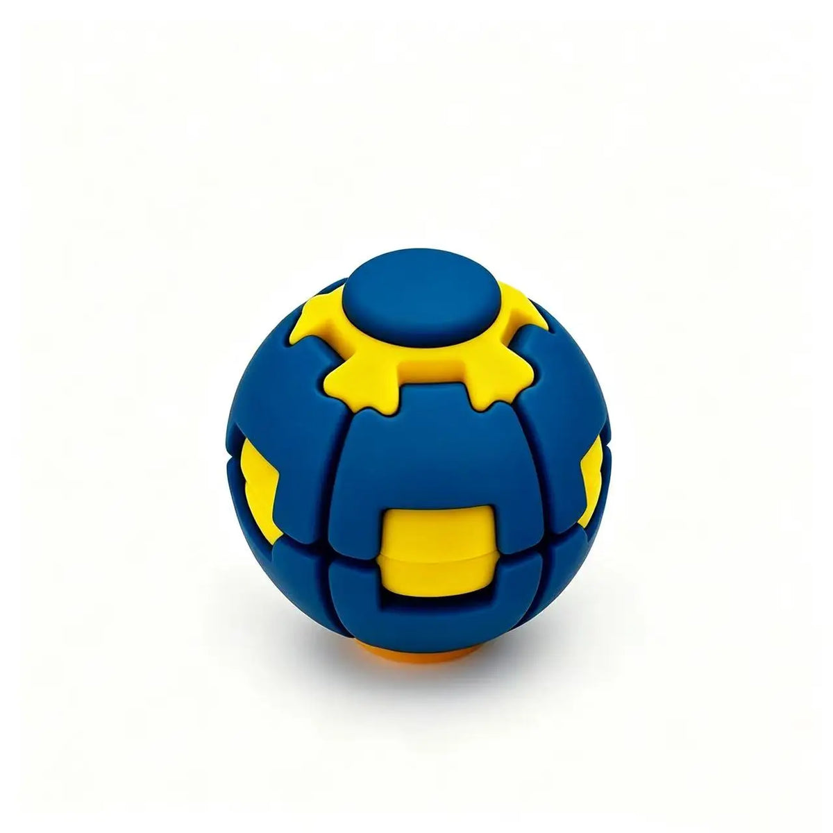 3D Printed Press-to-Spin Fidget BallOne Click Deform Fidget Spinner Ball, Smooth Rotating Stress Relief Sensory Toy