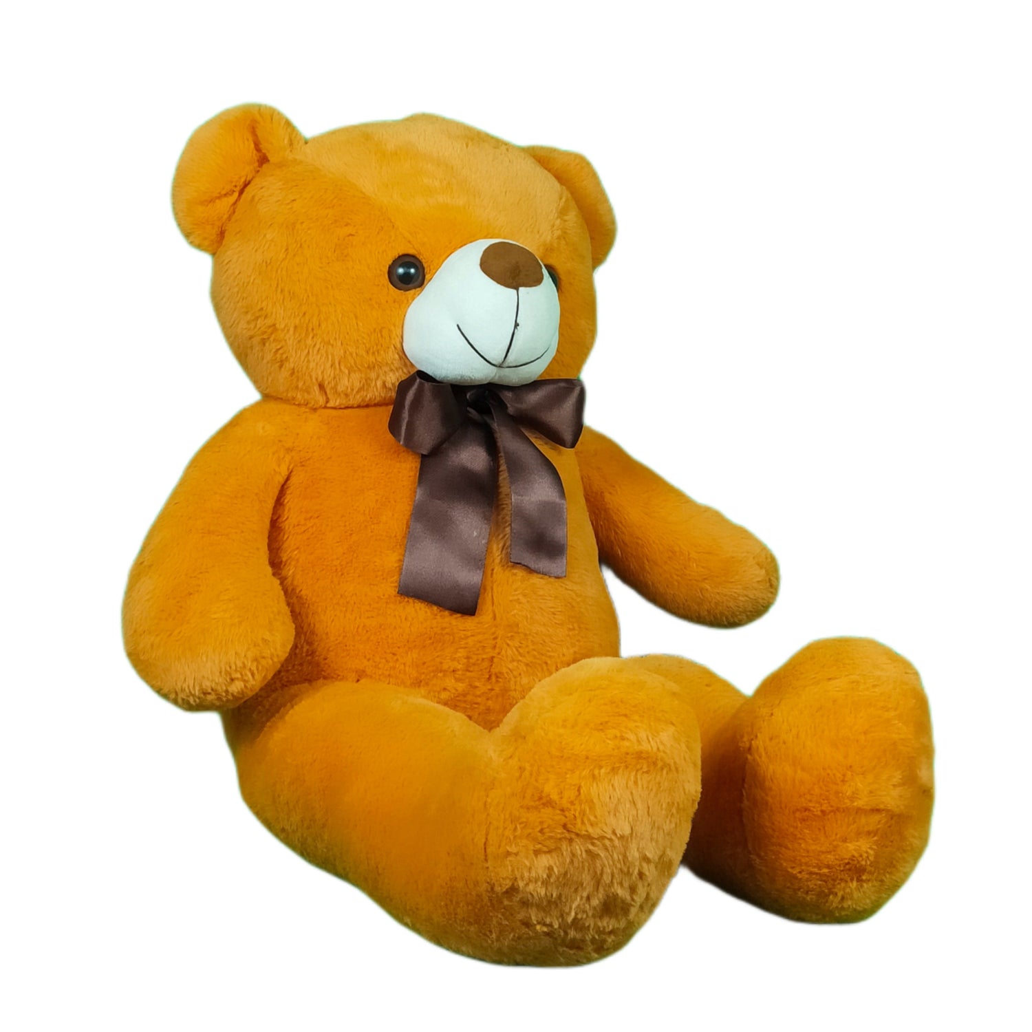 Sams Toy World Teddy Bear Plush Soft Toy For Ages 3 Years And Up - white, Brown, 95cm - samstoy.in - shop in Ahmedabad, Gujarat
