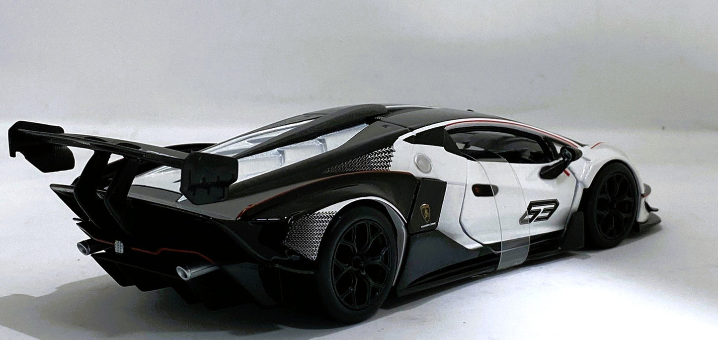 Bburago RACING series Lamborghini Essenza SCV12 1/24 White Diecast Metal Model Car | Sams Toy Ahmedabad