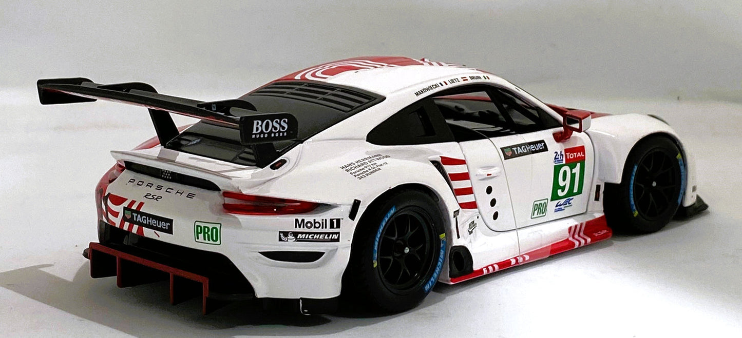 Bburago RACING series Porsche 911 RSR LeMans 2020 1/24 | Diecast Model Car | Sam Toy Ahmedabad