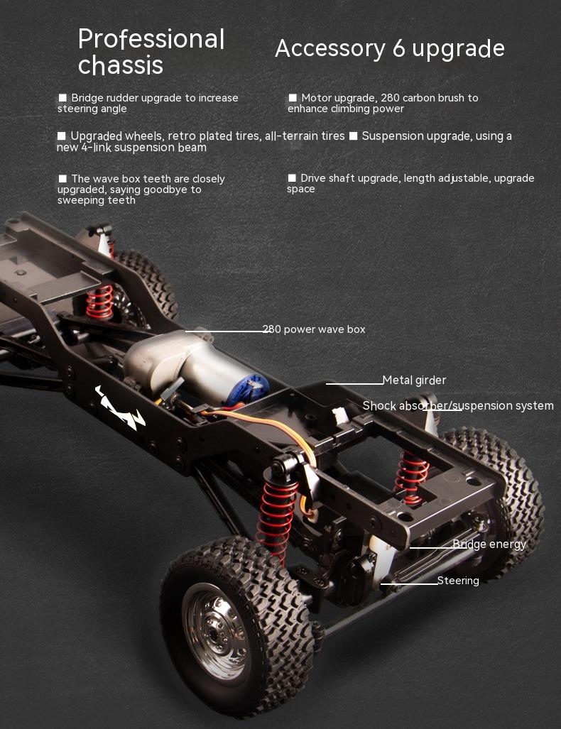Manu MN78 Full Scale 112 Simulation Remote Control Rock Crawler RC Model