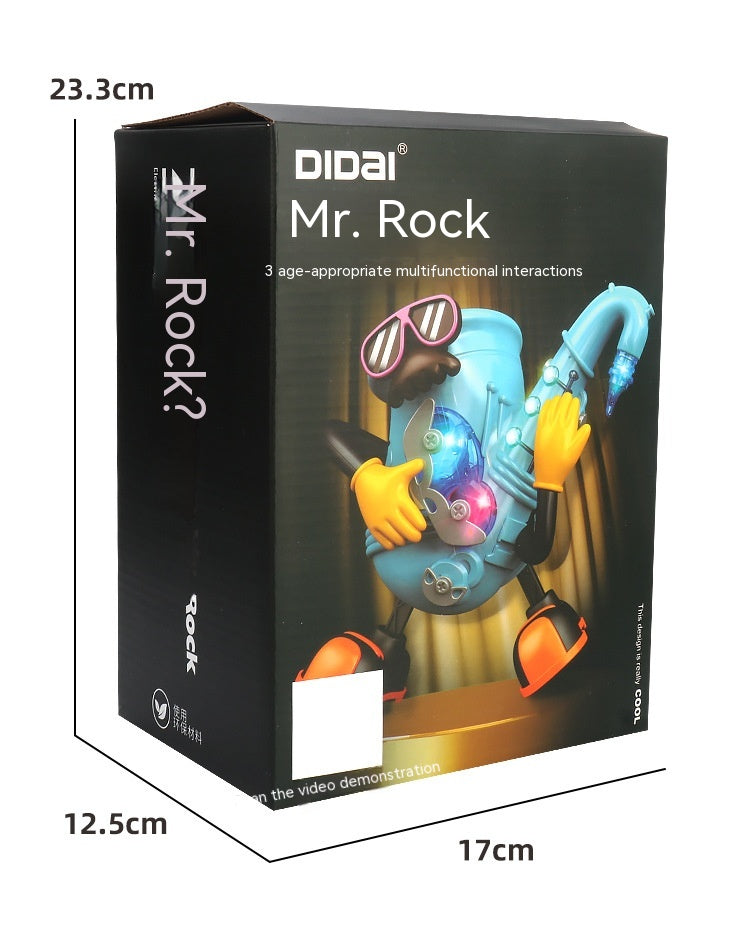 Sams Toy World Electric Dancing Mr Rock & Roll Music Light Swing Saxophone Guitar Dancing Robot Toy