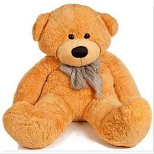 Soft brown plush big teddy bear In Ahmedabad Gujarat online India for hugs and home decor by samstoy in