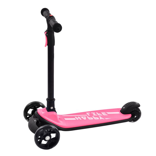 Pink portable balance bike for children ai sams toy Ahmedabad Gujarat with black handlebars and three wheels