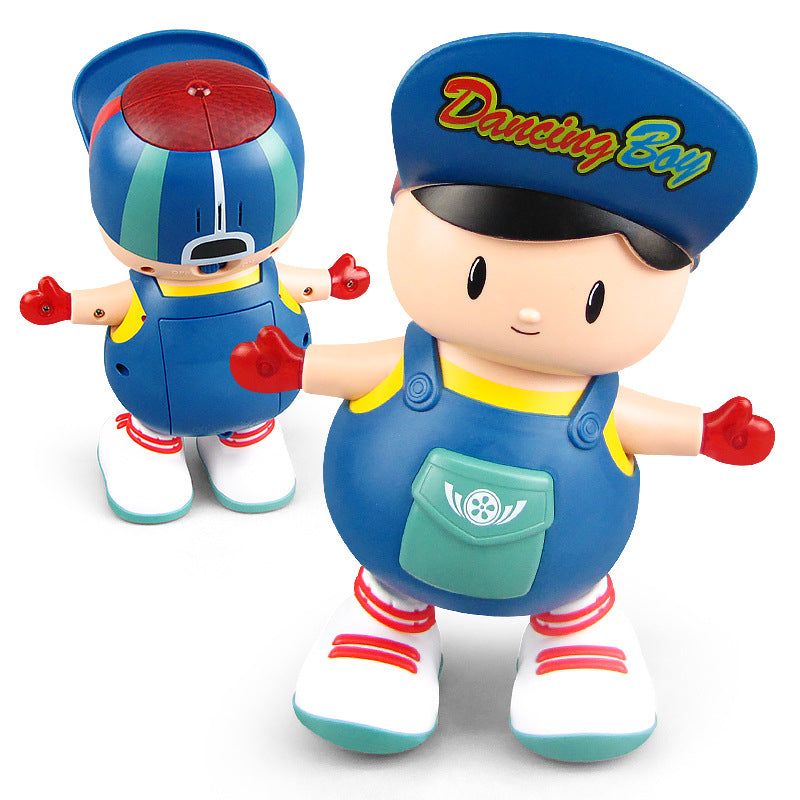 Electric Dancing Big Head Boy Doll Toy