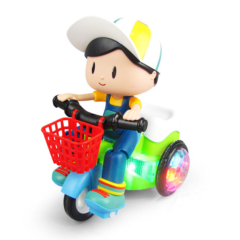 Baby electric tricycle dancing toy with colorful lights, suitable for toddlers, by Sam's Toy World