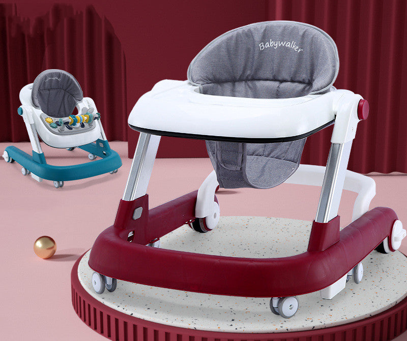 Baby Walker in Red and Gray for infants aged 6-12 months from Sam's Toy World