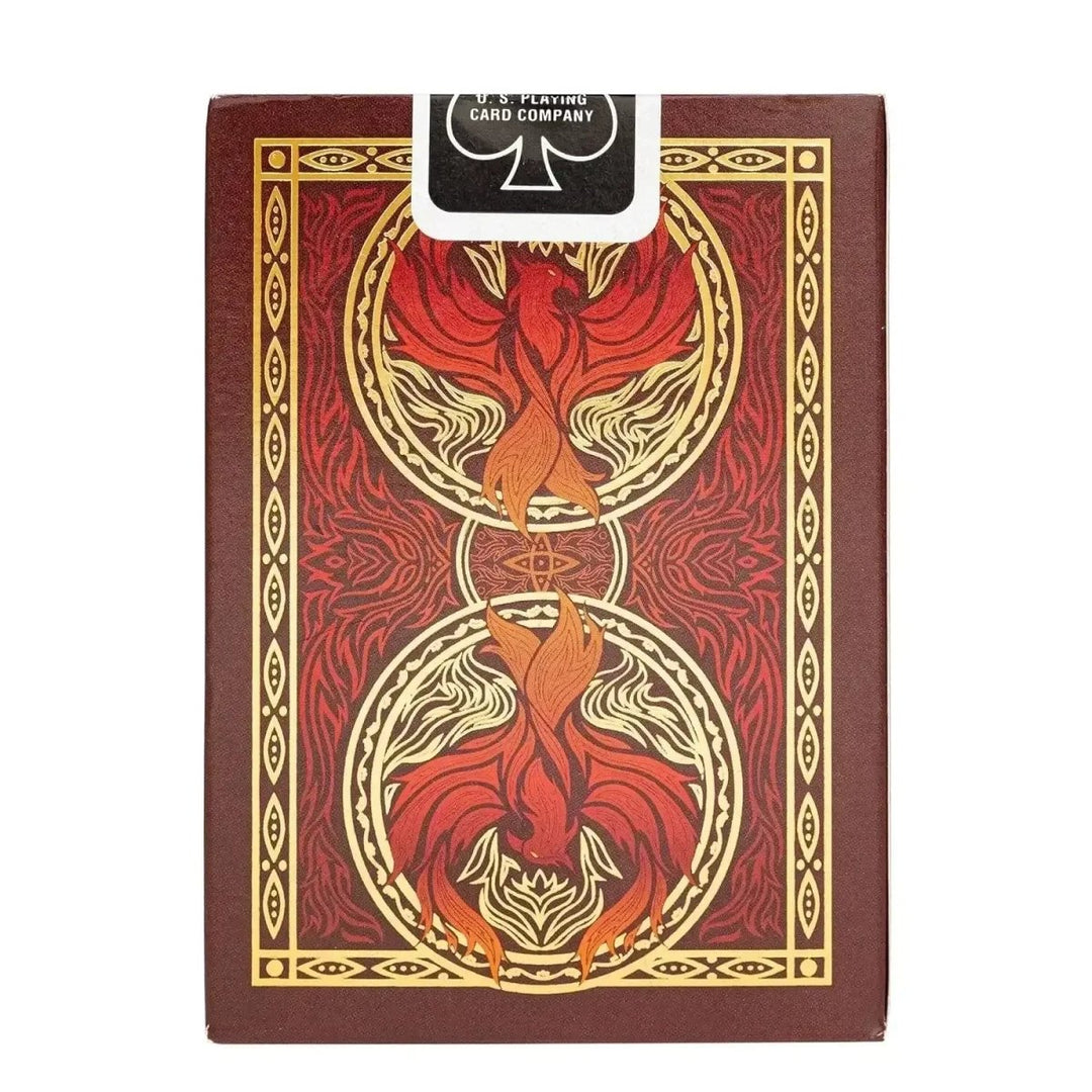 Parksons decorative board games in playing cards with intricate red and gold design, front view for gameplay enjoyment