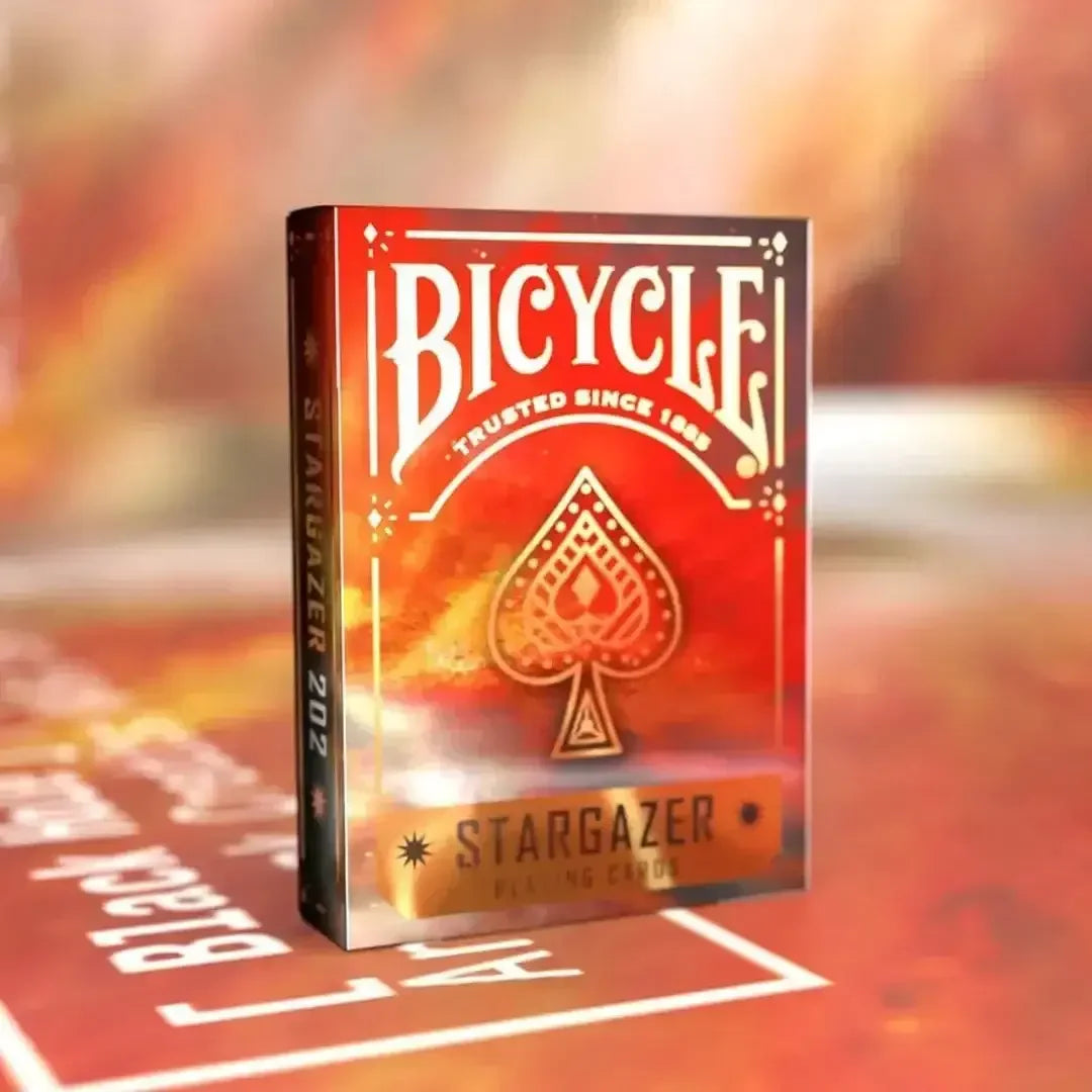 Bicycle Stargazer gaming playing cards in colorful design, front view, perfect for card games and entertainment