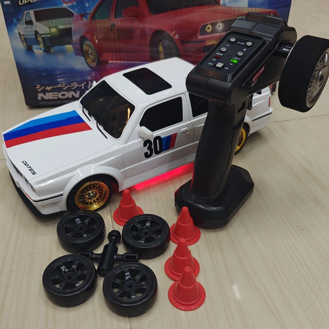 BMW DRIFT CAR 30KM HIGH SPEED E30 HOBBY GRADE M3 in white with remote for ages 8 and up from Sam's Toy World