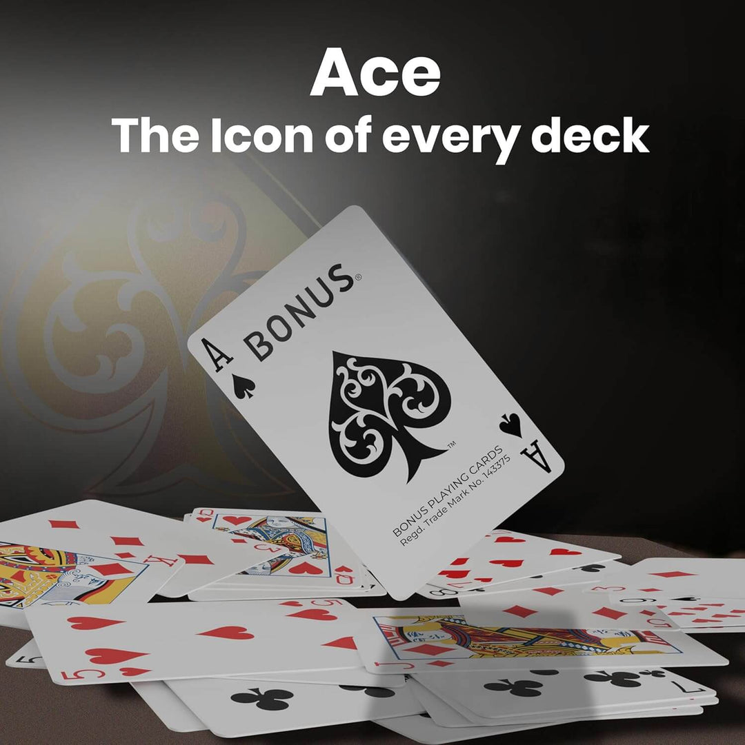 Bonus Ace card from Parksons gaming playing cards, featuring classic designs for card games
