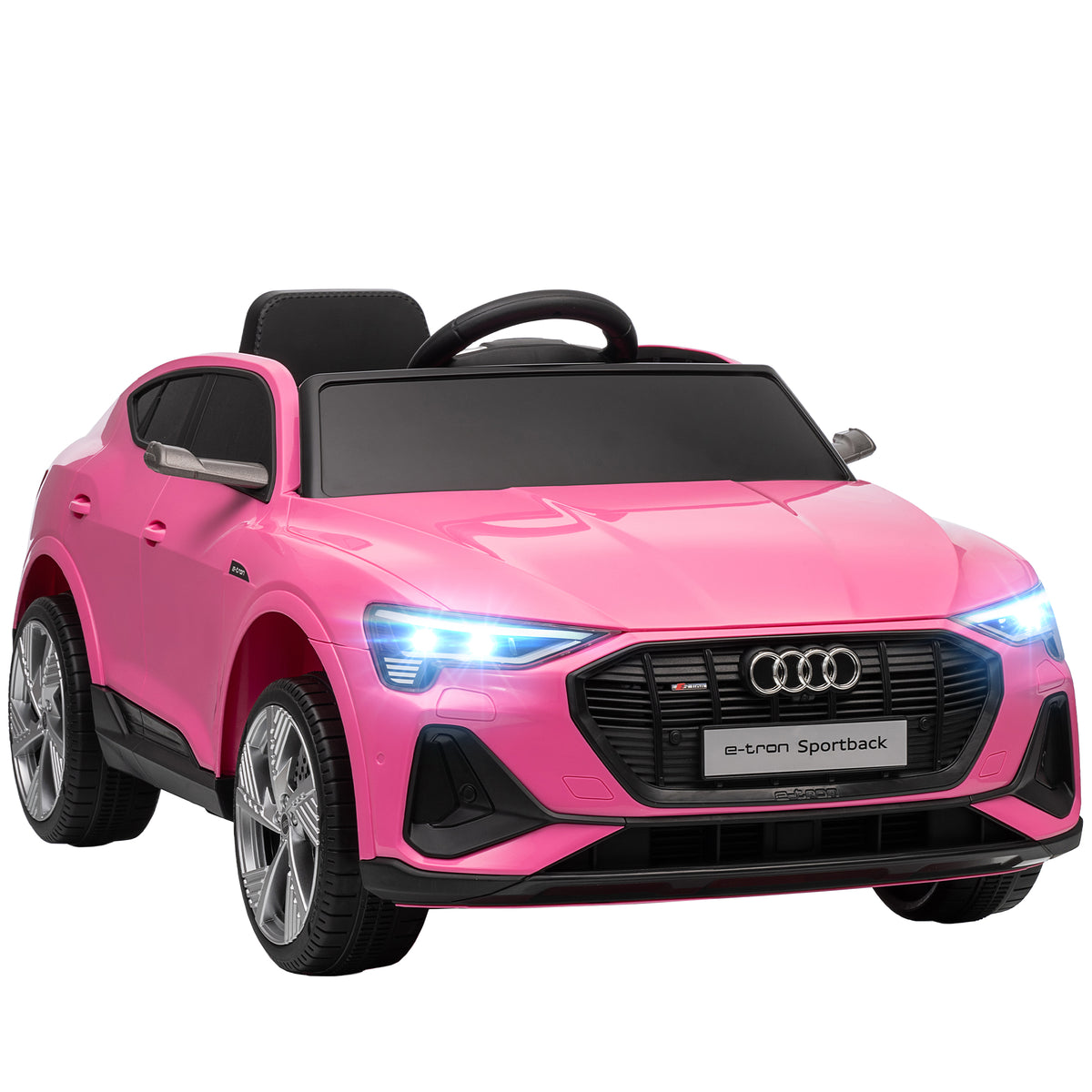Audi e-tron Sportback Pink Childs Electric Ride On Car for Girls, ages 3-7, by Sam's Toy World
