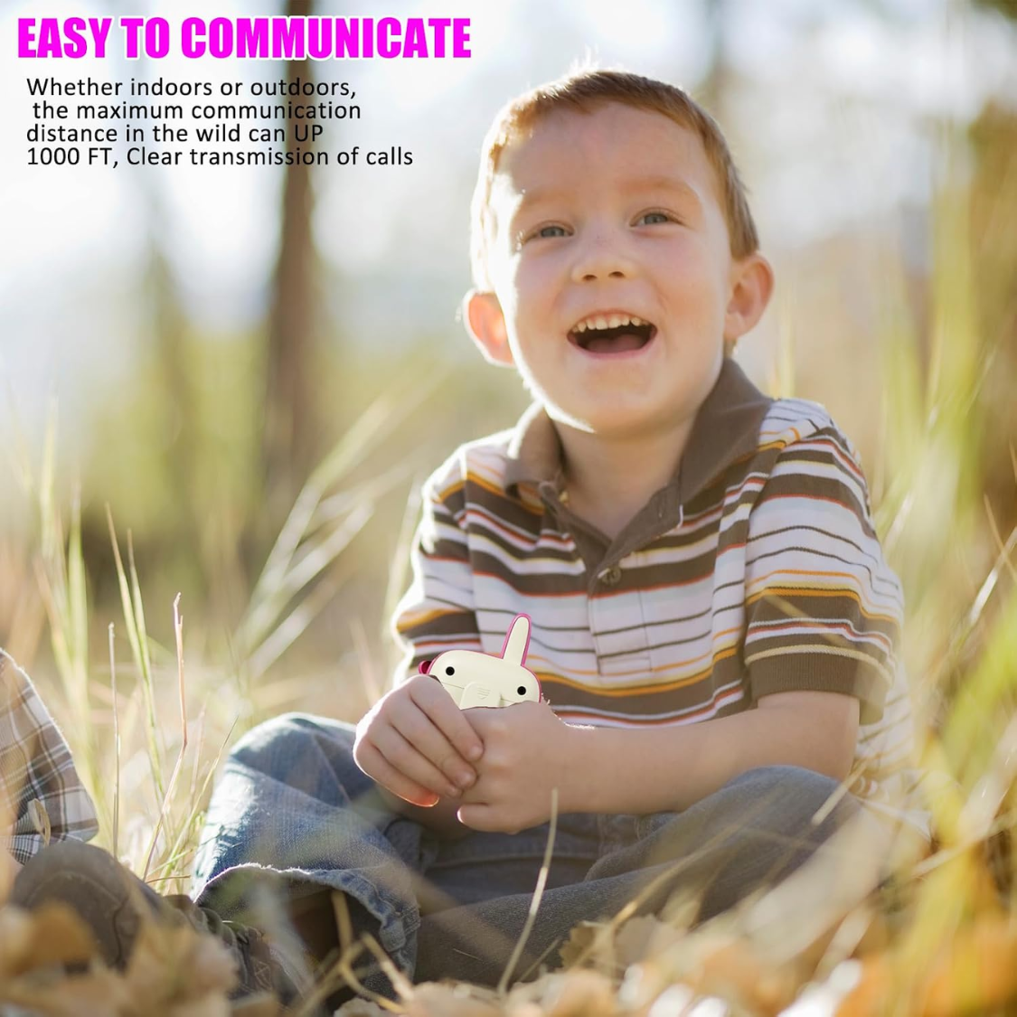 2 Pack Walkie Talkies For Girls Kids Ages 3-10 Birthday Gifts For Camping Outdoor Games Christmas Easter Holiday Toys