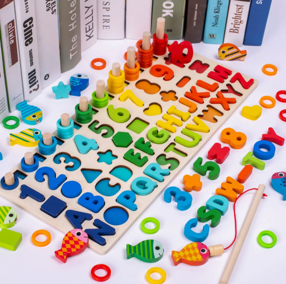 Toddler Toy Number Building Block Puzzle