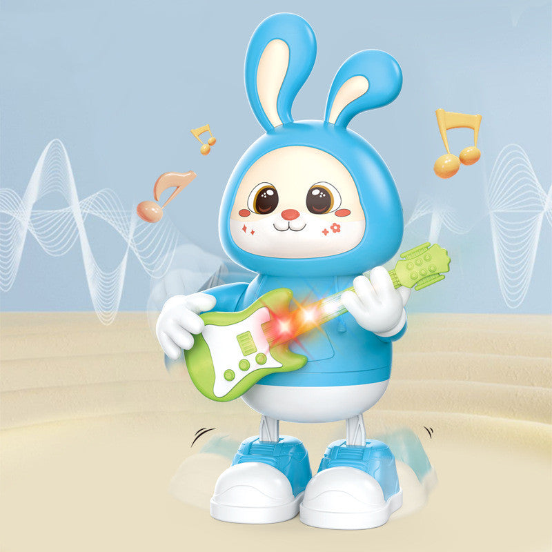 Sam Toys Adorable Rabbit Guitarist Rabbit Coax Light Music Singing Dancing Children's Toy