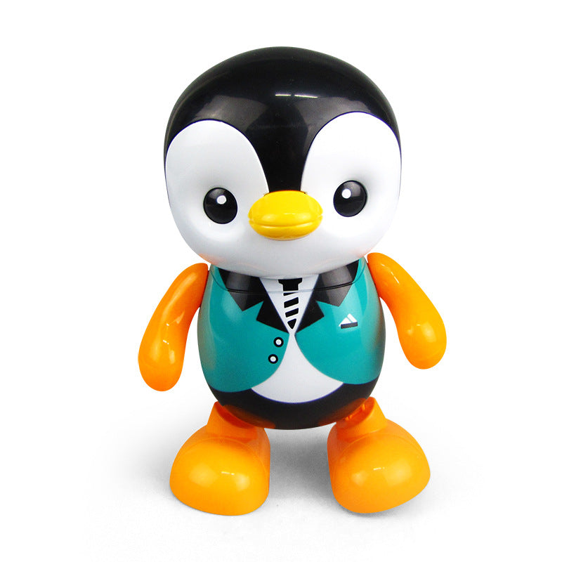 Dancing Duck Animated GIF in colorful attire for toddlers from Sam's Toy World