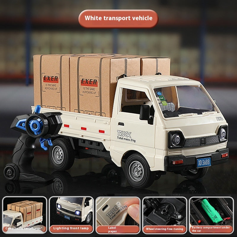Remote Control City Truck Car Drift Car Cargo Liuzhou Car Tail Spray Simulation Light