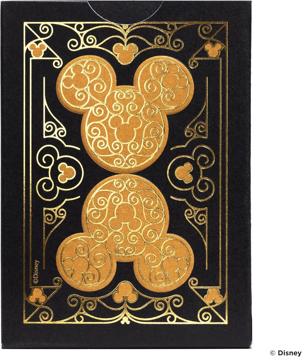 Mickey Mouse and Mickey Mouse Playing Cards in elegant black and gold design, perfect for family game nights