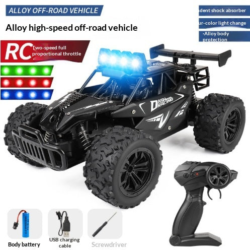 Drifter rc cars remote control car in black with LED lights for ages 8 and up from Sam's Toy World
