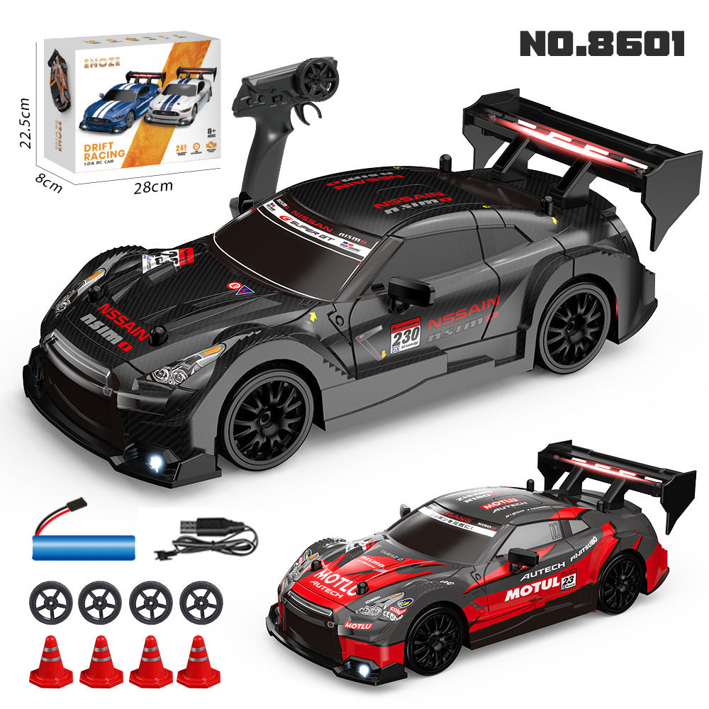 Drifting Stunt rc car with remote in black and red for ages 8 and up from Sam's Toy World