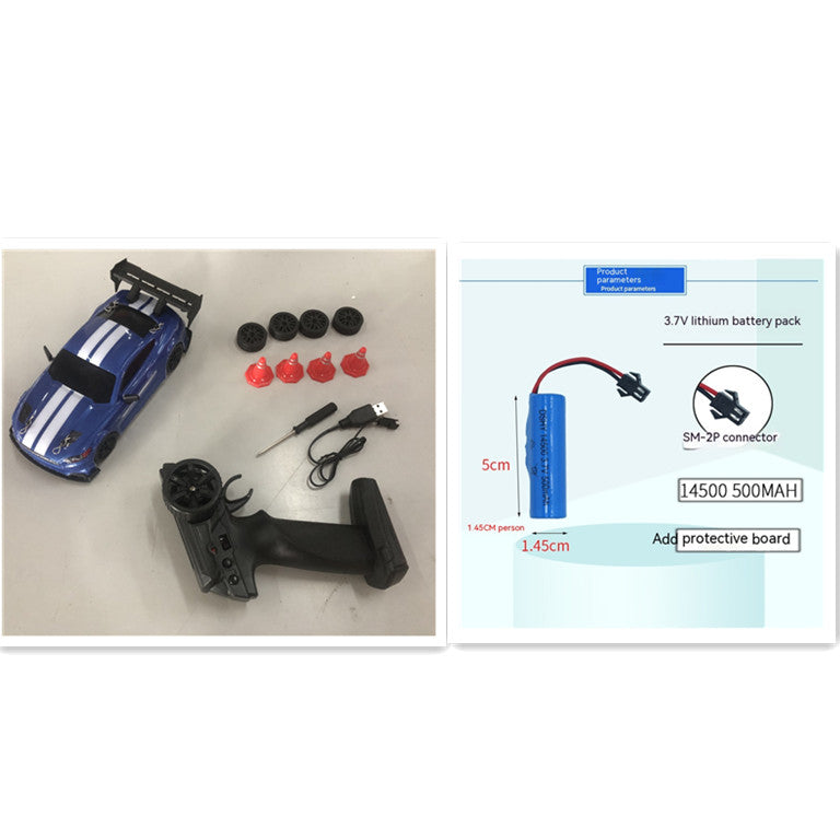 Drifting Stunt rc car with remote in blue featuring racing wheels for ages 6 and up from Sam's Toy World
