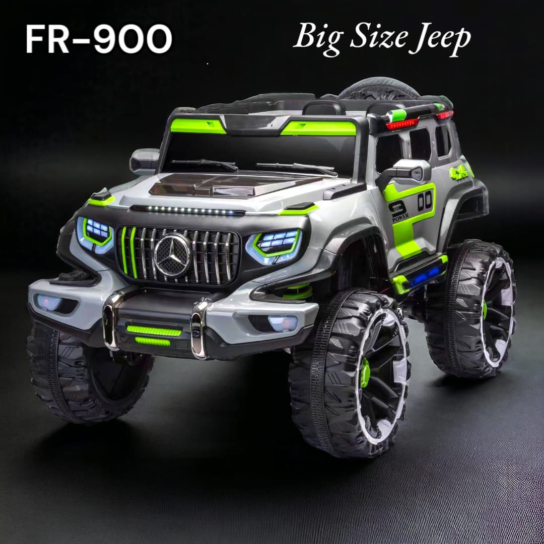 Durable Kids Ride on jeep 4x4 discount price on Online big size toy jeep with green and black accents