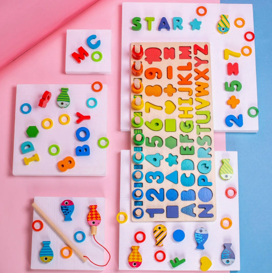 Toddler Toy Number Building Block Puzzle