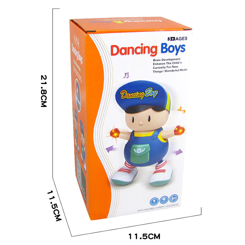 Electric Dancing Big Head Boy Doll Toy
