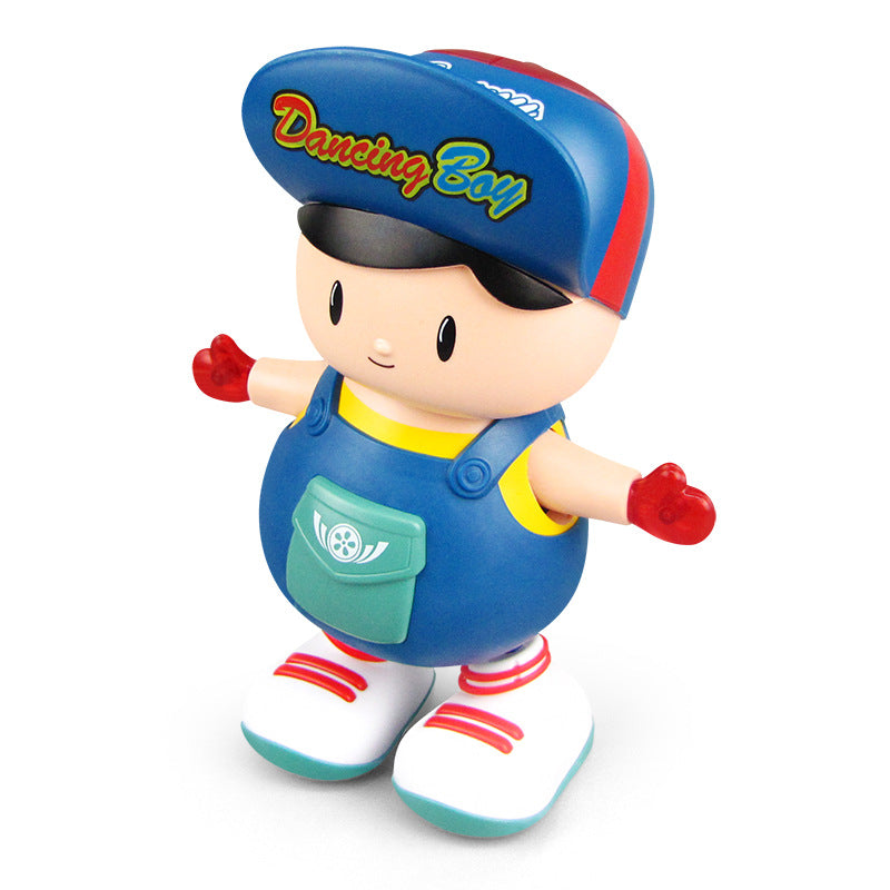 Electric Dancing Big Head Boy Doll Toy