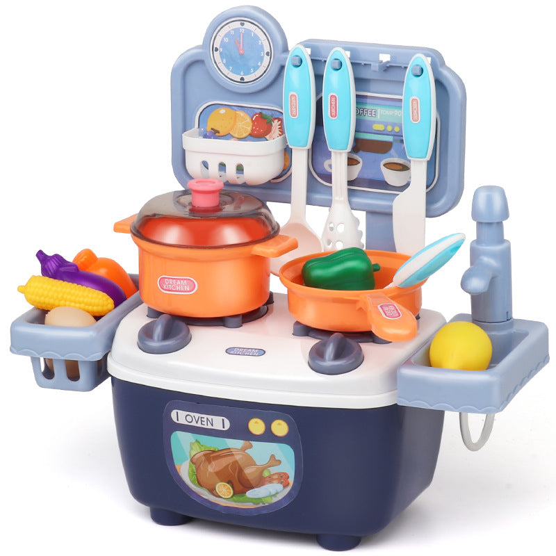 Interactive play kitchen for girls toy in vibrant colors, suitable for ages 3 and up, from Sam's Toy World