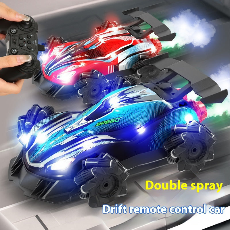 High-speed Light Drift Remote Control Double Spray Children's Toy Car