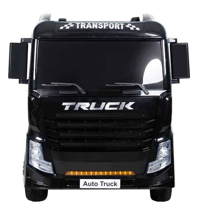 Black Electric Ride-On Heavy-Duty Truck with Remote & Manual Drive Ahmedabad Gujarat for kids from Sam's Toy World
