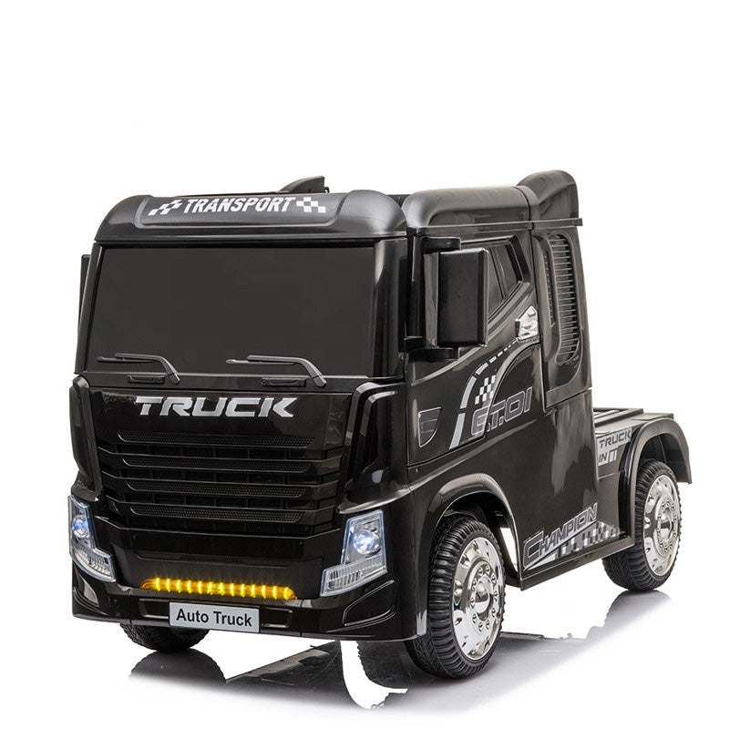 Black Electric Ride-On Heavy-Duty Truck with Remote & Manual Drive Ahmedabad Gujarat for ages 3 and up by Sam's Toy World