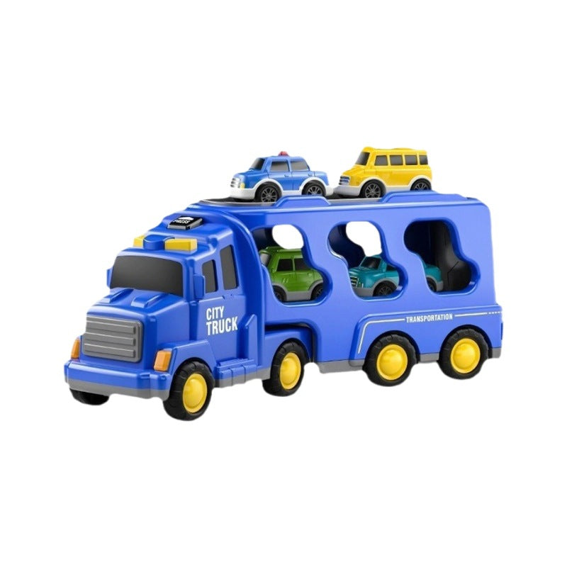Engineering monster truck toy trucks in blue with transport cars for ages 3 and up from Sam's Toy World